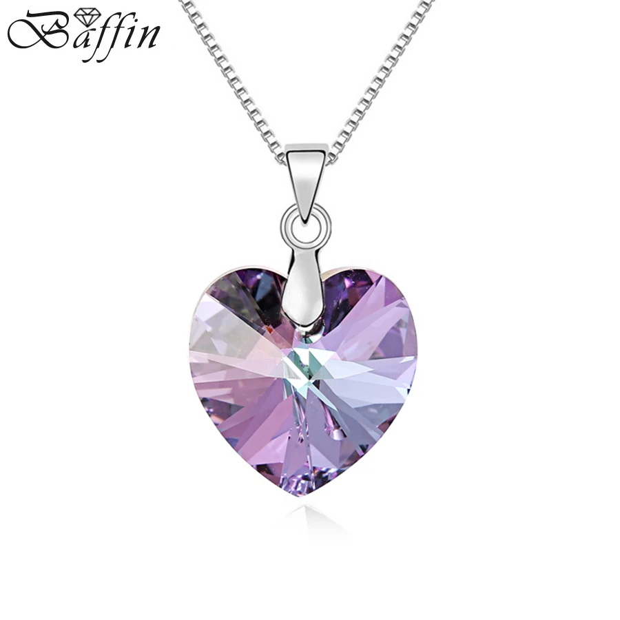 BAFFIN – collier avec pendentif en forme de cœur Swarovski pour femme, bijou Original en cristal, couleur argent, idéal comme cadeau de la ... BAFFIN – collier avec pendentif en forme de cœur Swarovski pour femme, bijou Original en cristal, couleur argent, idéal comme cadeau de la ...