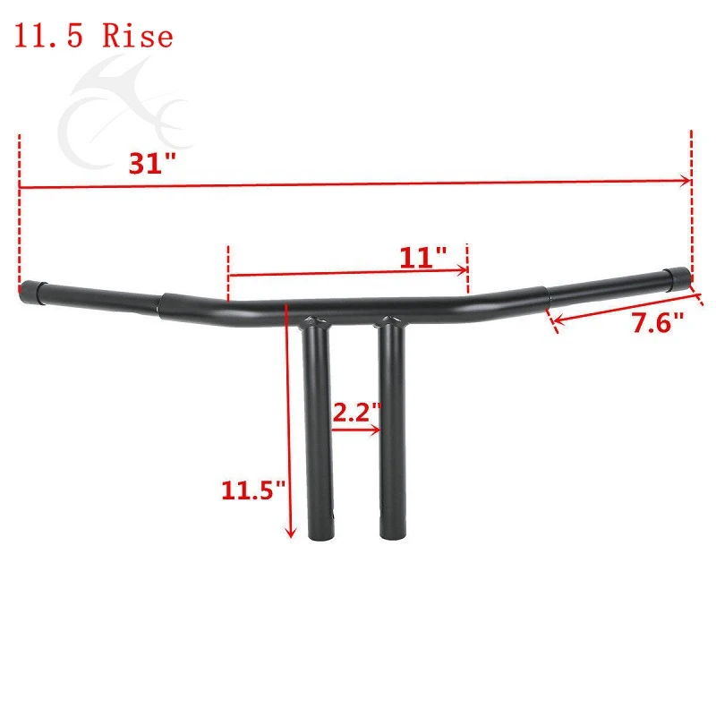 Мотоцикл 9 5 &quot11 5&quot Rise T Bars руль Drag Bar для Harley FLST FXST Sportster 48 Dyna Custom FLD LOW RIDER|Руль