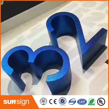 

Water cutting numbers aluminum numbers decoration