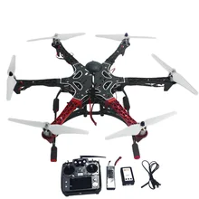 6-Axle RC Aircraft Hexacopter Helicopter RTF Drone with AT10 TX/RX 550 Frame GPS APM2.8 Flight Controller Battery F05114-AQ