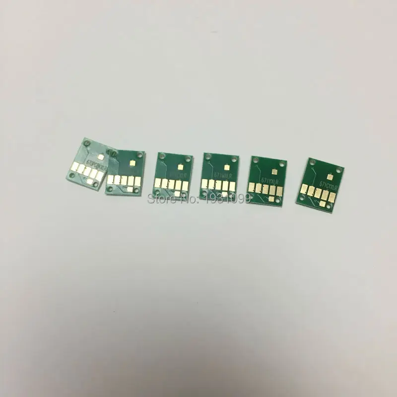 

6 color one-time chip for Canon PGI-670 CLI-671 PGI 670 CLI 671 Cartridge chip for Canon PIXMA MG5760/MG6860