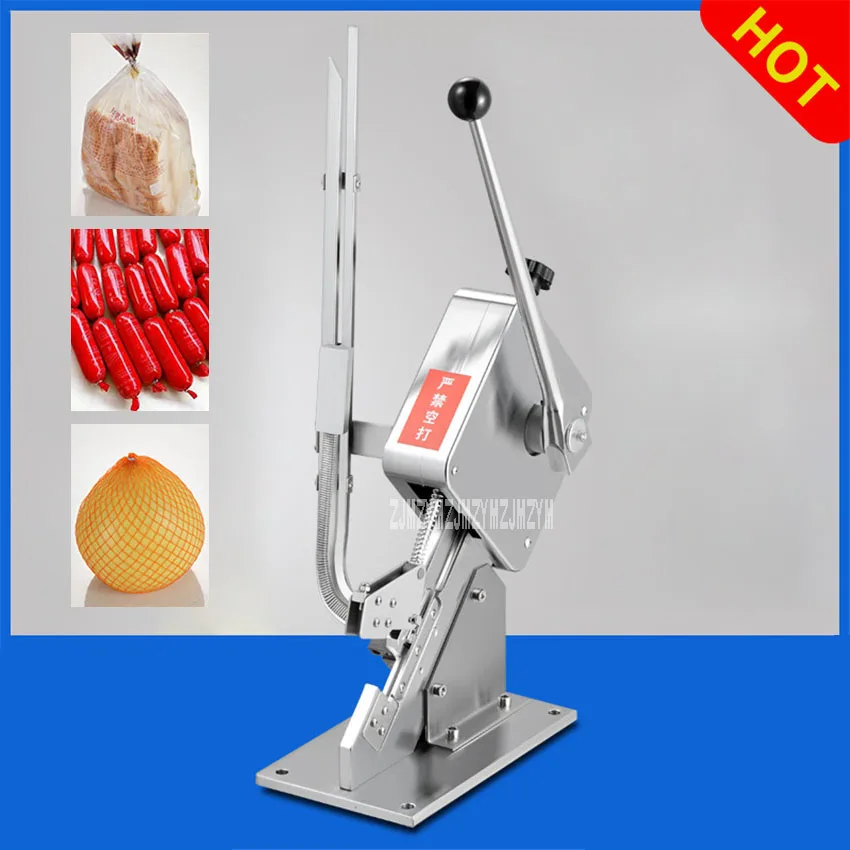 GU-50 Ham Worst Dotter Handleiding Koppelverkoop Packer Worst Clipper U-vorm Supermarkt Zakken Verpakkingsmachine Voedsel Sluitmachine GU-50 Ham Worst Dotter Handleiding Koppelverkoop Packer Worst Clipper U-vorm Supermarkt Zakken Verpakkingsmachine Voedsel Sluitmachine