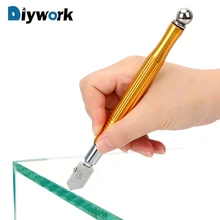 DIYWORK Алмазный стеклянный резак для керамической плитки с металлической ручкой многофункциональный для толстого стекла режущий ручной инструмент