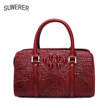 SUWERER2018 Высококачественная модная Роскошная брендовая сумочка сумка на плечо кожаная сумка счетчик натуральная, Женская известный бренд