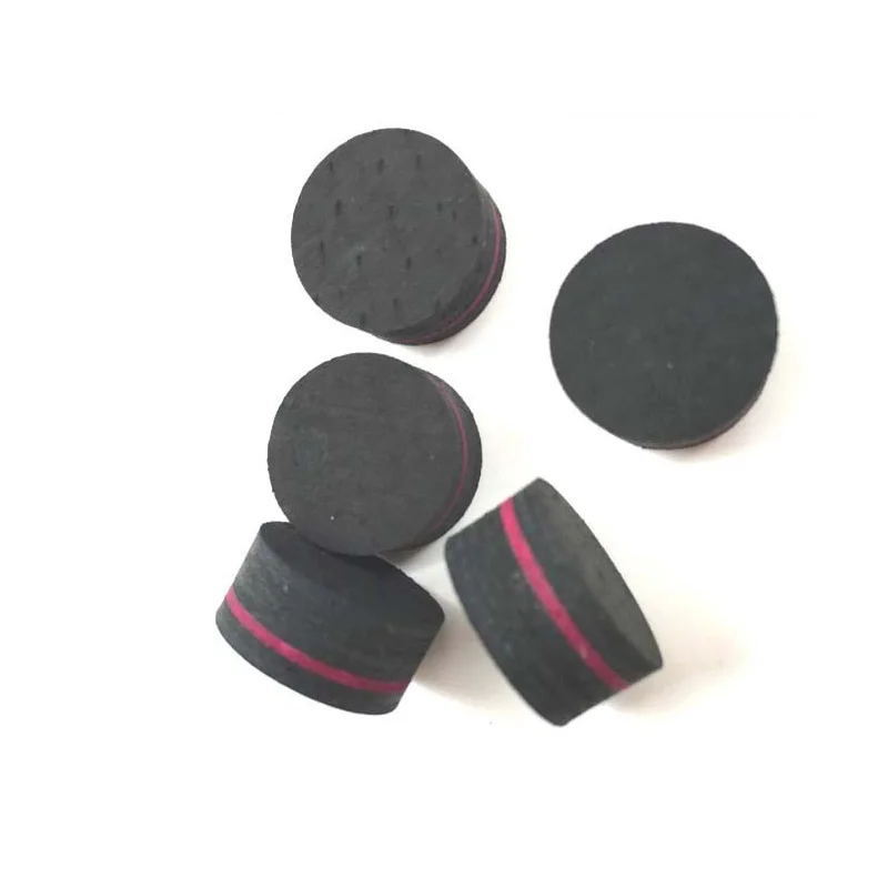 

800pcs/lot 14mm Black with Purple Billiard pool cue tips SS/S/M/H 8layers pigskin cue tips Customized LOGO SS/S/M/H