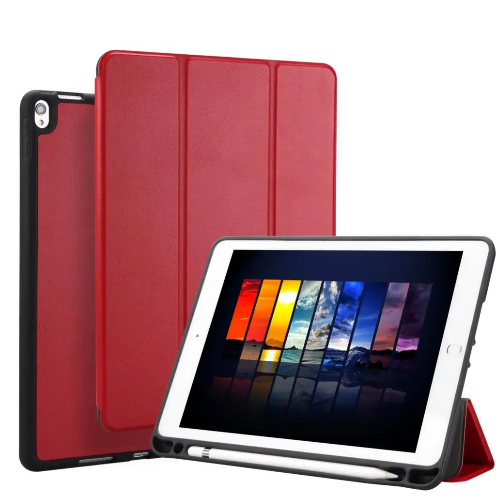 For iPad Pro 10.5 Case PU Leather Slim Smart Cover With Pencil Holder Auto Sleep/Wake up For Apple iPad Pro 10. 5" inch 2017 New