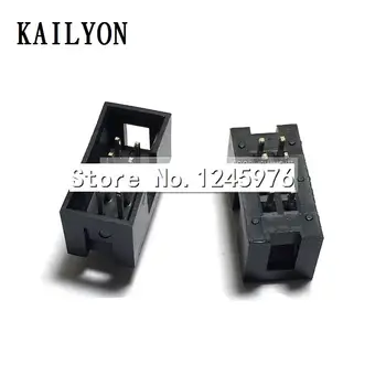 

100pcs DC3 socket, 8P package, 180 degree simple pitch spacing, 2.54mm FC line cable socket