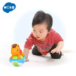 HUILE TOYS 3105B детские игрушки раздвижная лошадь с веселыми песнями и 3 моделями и мигающими огнями и забавным звуком для малышей 6 месяцев