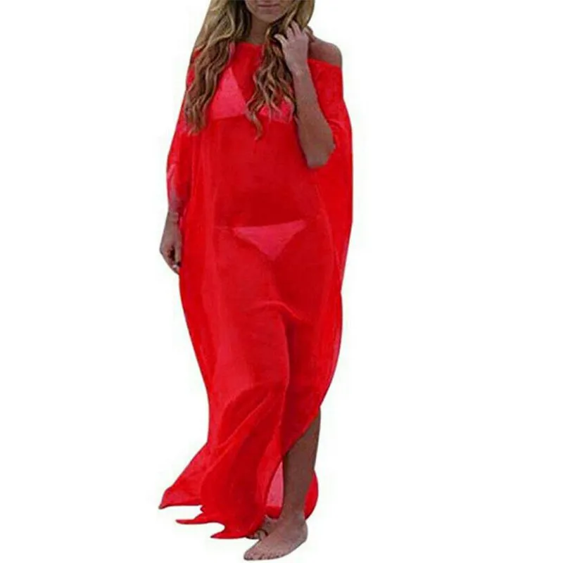

New Women Dress Bathing Suit Crochet Cover Up Beach Maxi Dress 2019 Sexy robe femme ropa mujer Elegant Newest Hot Sale Summer