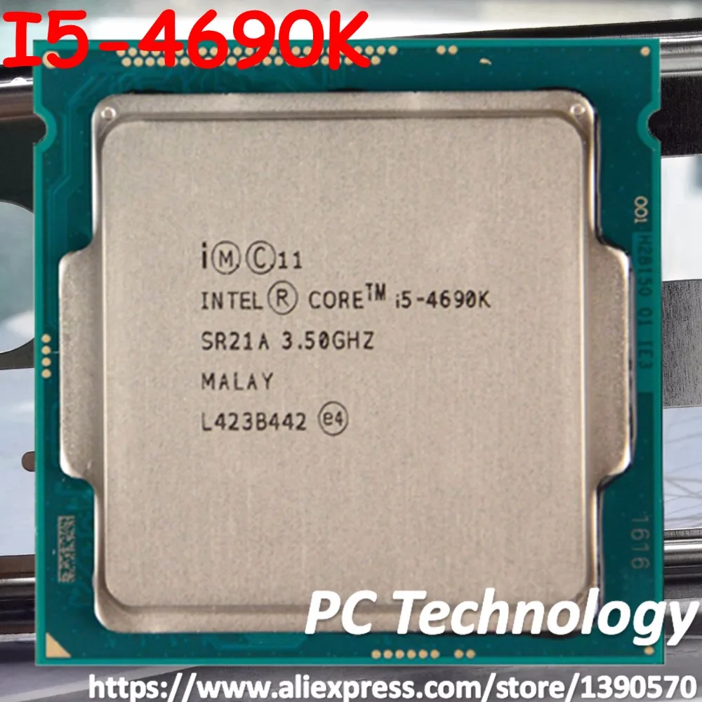 Процессор Intel Core I5-4690K SR21A cpu 3,50 GHz 6M 84W LGA1150 четырехъядерный настольный процессор I5 4690K