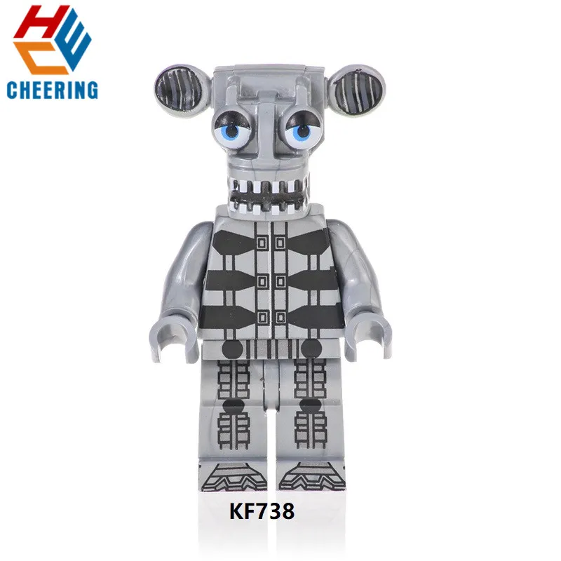 Single Sale Building Blocks Famous Movie Five Nights At Freddy Chica Bunny Foxy Spintraft Brick Children Toys Kids Gift KF6071 - Цвет: KF738 Without Box