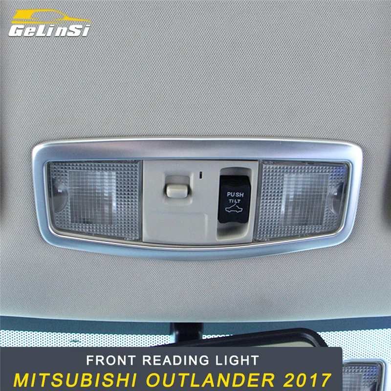 

GELINSI Front Reading Light Lamp Panel Cover Trim Frame Sticker Interior Accessories for Mitsubishi Outlander 2017 Car Styling