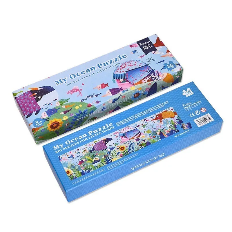 

56 Pcs/Set Big Wooden Puzzle My Ocean Puzzle Aesthetic Puzzle Games for Kids Birthday Gift Activity