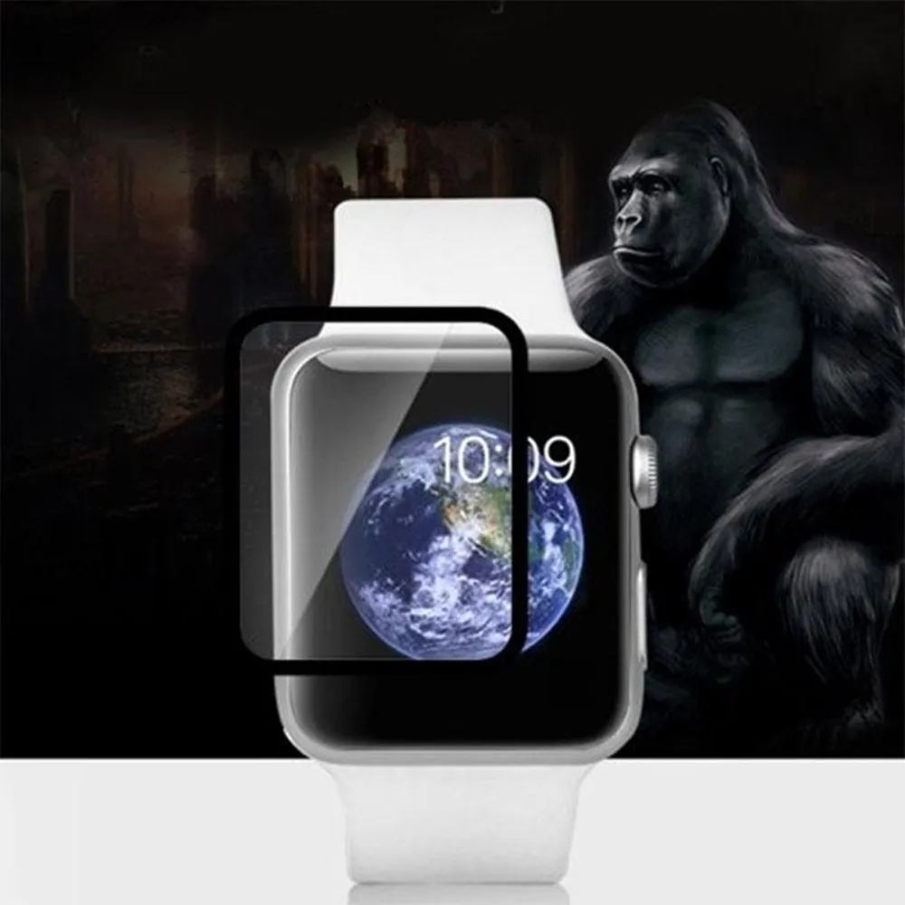 Full Edge Tempered Glass Film Screen Protector For Apple font b Watch b font 38mm 42mm