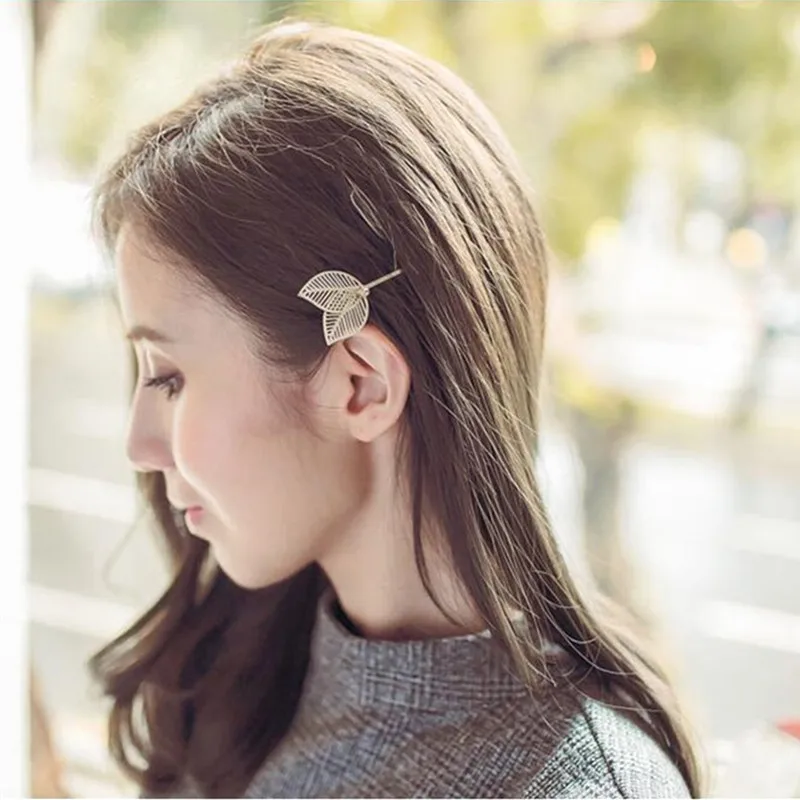 Buy T69 The New Fashion Leaves Hair Clips Korean Style