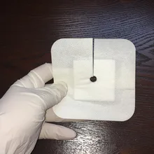 10*10 см гипоаллергенный нетканый с вырезанной медицинской клейкой повязкой для дренажной трубки ленточная помощь рану на открытом воздухе Первая помощь