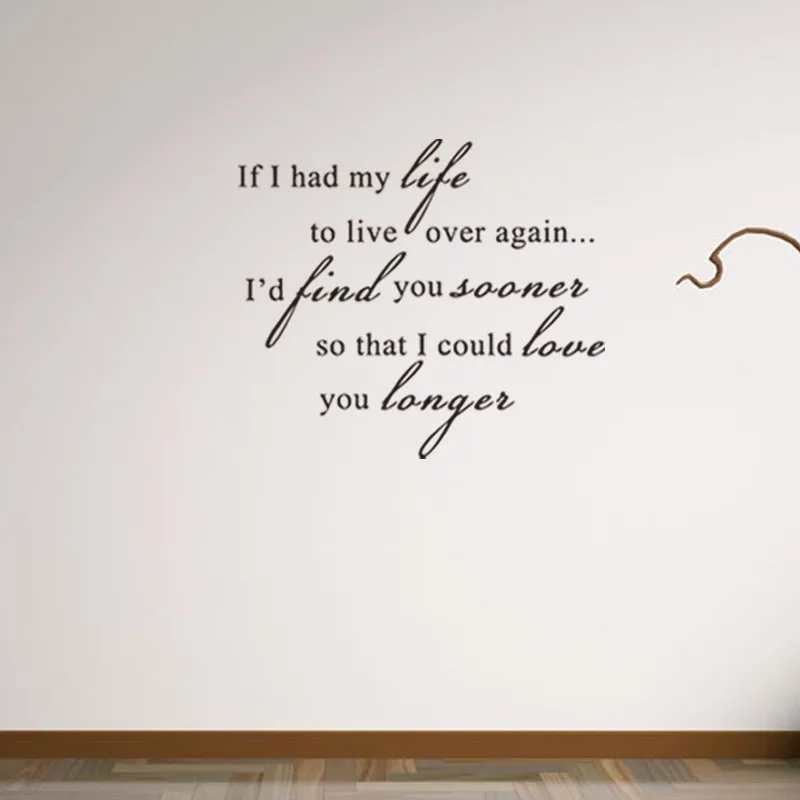 AutocollantmuralenvinyleAutocollantaveccitationIfIhadmylife