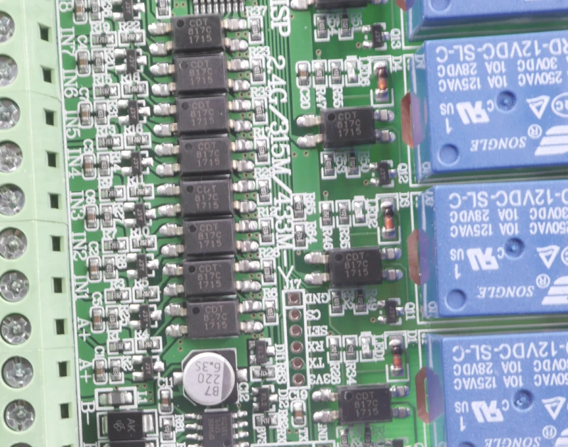 6 релейный модуль CH MODBUS RTU RS485 сетевая плата расширения 8 канальный вход TTL|6 relay
