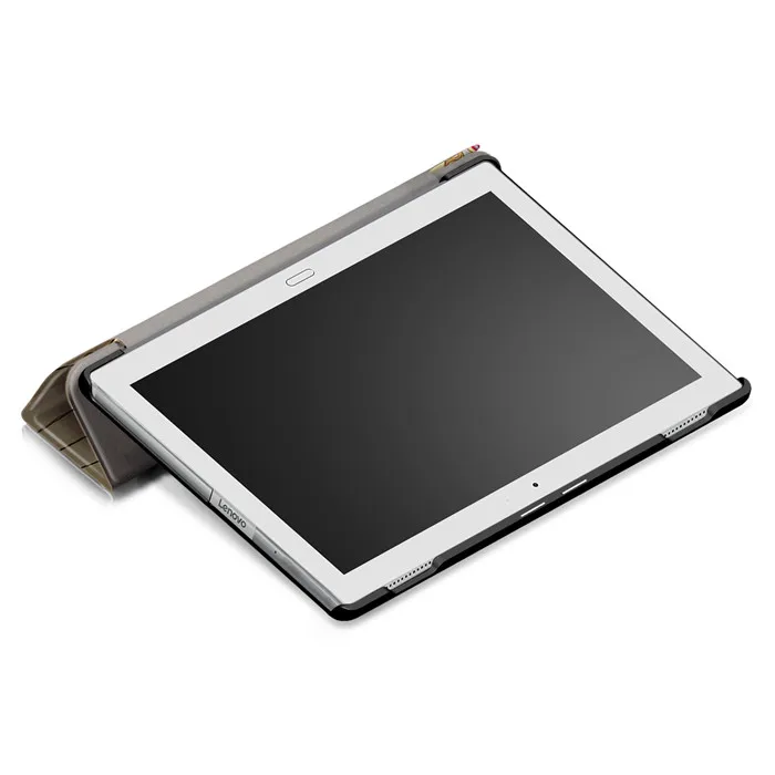 100 шт. PU кожаный чехол для Lenovo tab4 Tab 4 10 плюс tb-x704f tb-x704n tb-x704 tb-x704l 10." Планшеты+ Экран протектор