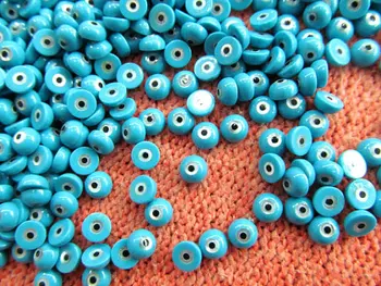

Sals--25pcs 4 6 8 10 12mm High Quality Genuine MOP Shell mother of pearl Round Coin Turquoise blue evil eyes White Assortment be