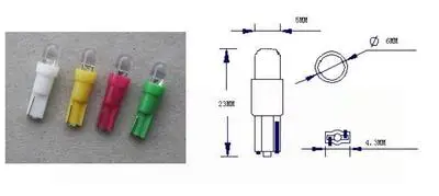 24V 12V T5 автомобильная светодиодная лампочка для грузовика индикатор для кондиционера светодиодный индикатор небольшой лампы белый красный зеленый цвета