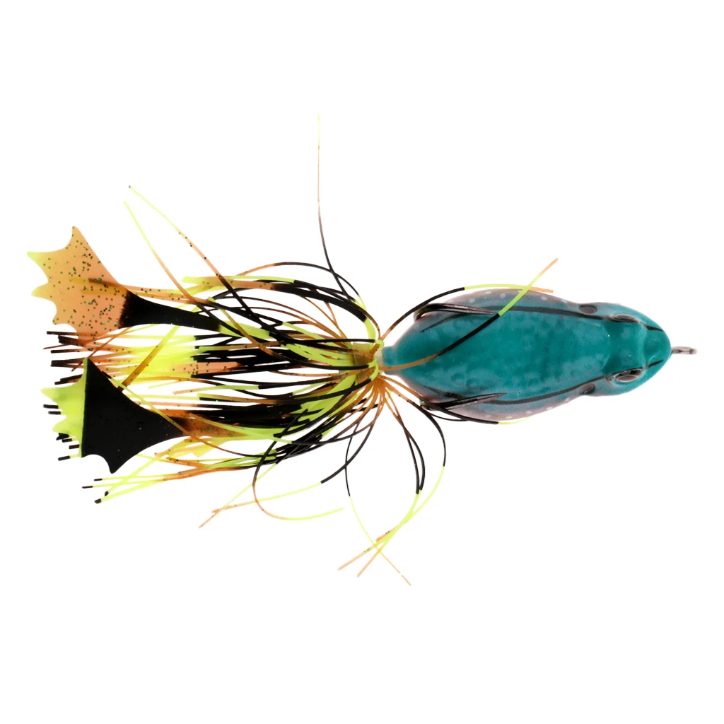 3D Frog Soft Fishing Lure Bait Floating Crankbaits Bass Pike Perch Catfish Snakehead Topwater Hollow Body Artificial Lures