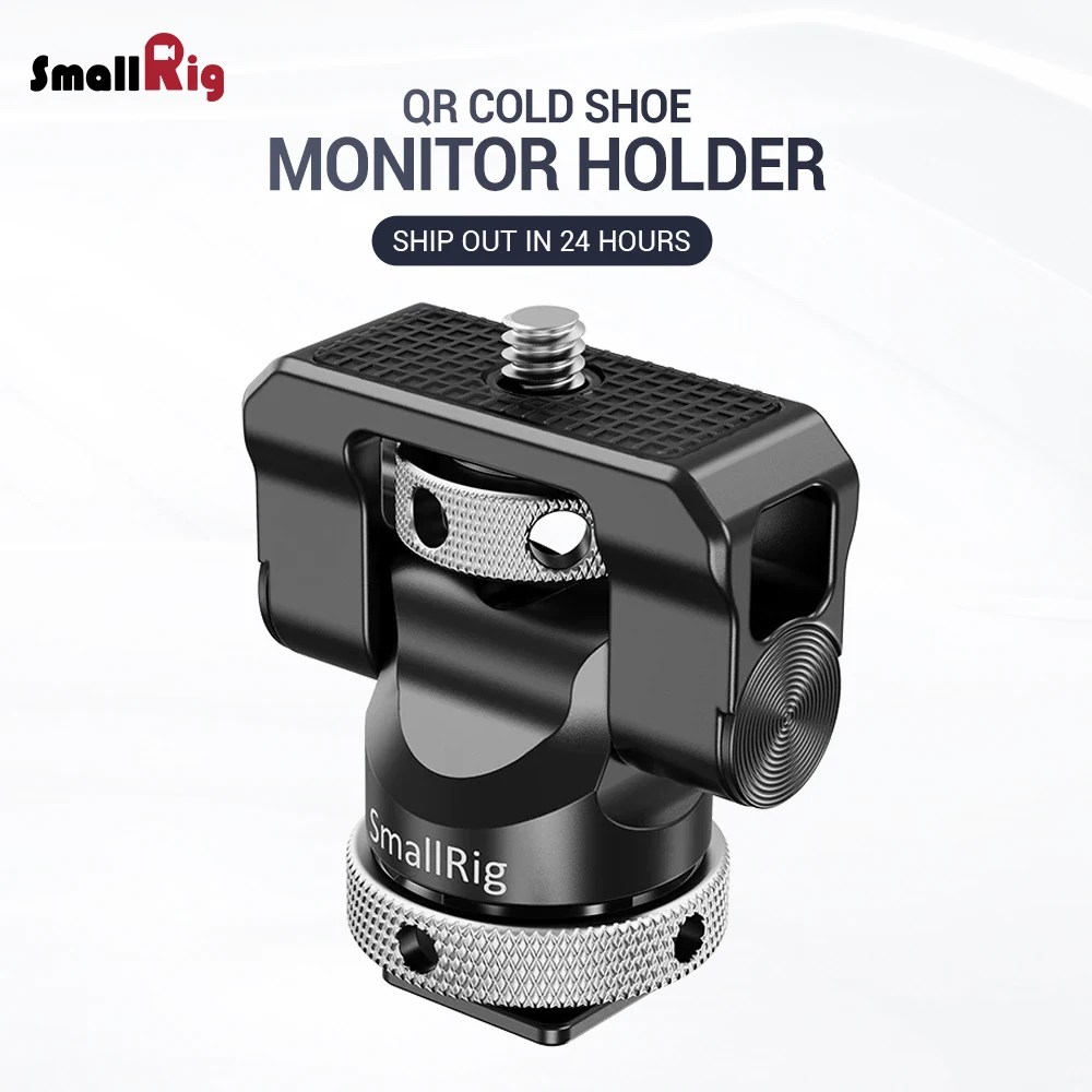 Najtaniej SmallRig Quick Release ekran aparatu uchwyt EVF Mount Rig obrotowy 360 stopni i Tilt 140 stopni Monitor zacisk z zimną stopką 2346