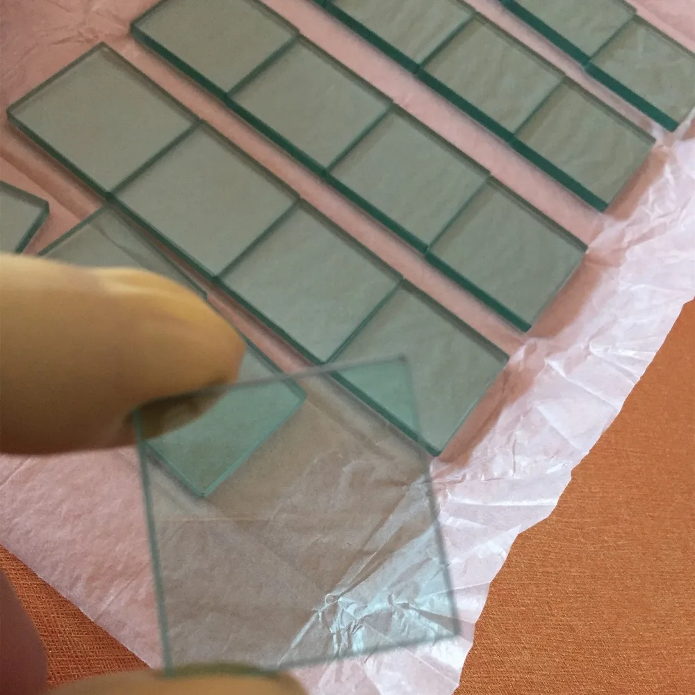 2PCS GRB3 KG3 Heat Absorbing Glass 25*25*3.0mm UV IR Cut Glass For