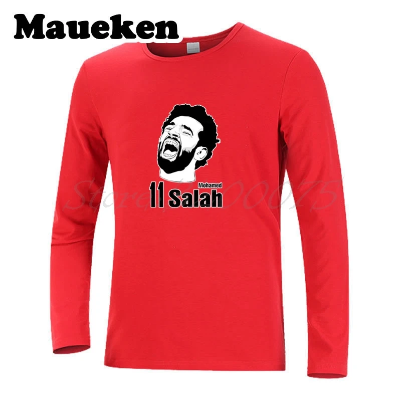 Men Autumn Winter Egypt Star 11 Mohamed Salah T Shirt Long Sleeve Tees T SHIRT Men's ROMA Star