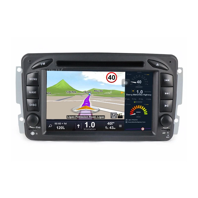 Discount For Benz CLK W209 W203 W168 W208 W463 W170 Vaneo Viano Vito E210 C208 Car DVD player with GPS Radio stereo two DIN Audio USB STW 12
