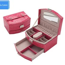 Многофункциональный кожаный чехол для путешествий для часов/ювелирный косметический чехол модная женская Подарочная Коробка органайзер DIY ящик для хранения дома