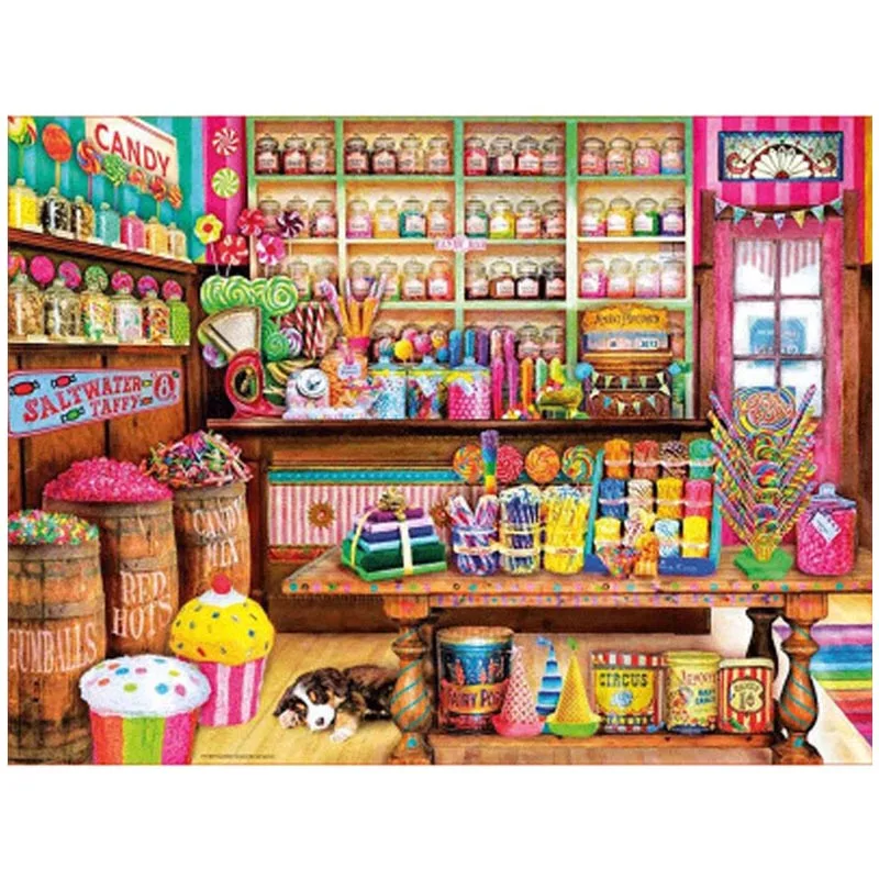 

Diy Diamond Painting candy store 5d Picture of Rhinestones Diamond Embroidery Beadwork mosaic wall sticker christmas ZP-1138