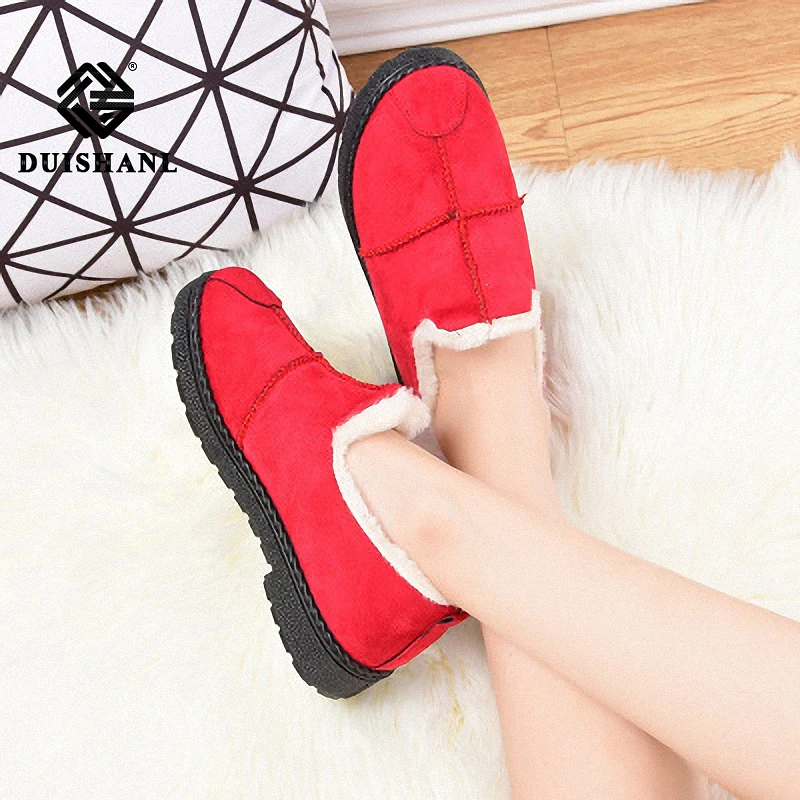 

Winter new snow boots women's low help plus velvet sports casua cotton shoes