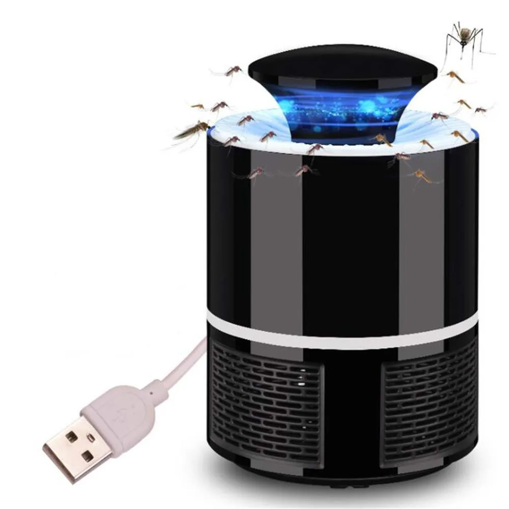 Антимоскитная светодиодная USB электрическая лампа убийца комаров УФ ночник