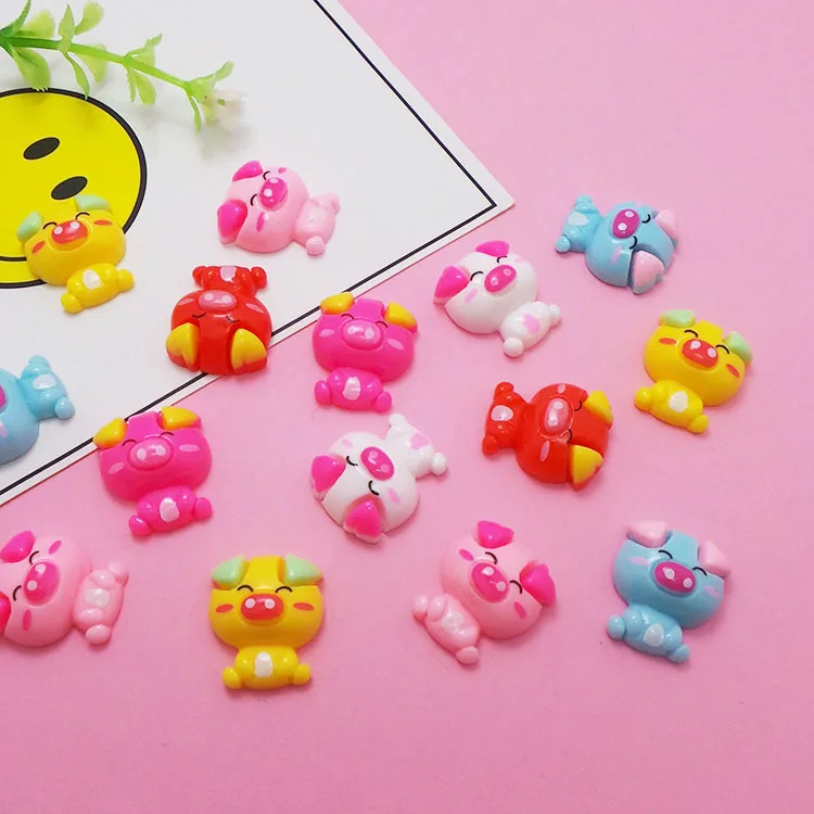 

New Addition Slime Charms for Slime Supplies Filler DIY Polymer Cute Piggy Accessories Toy Lizun Model Tool for Kids Toys Gift E