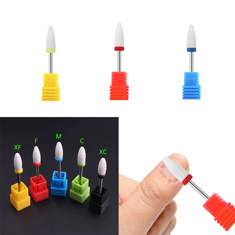 

Ceramic Nail Drill Bit Electric Nail Milling Cutter Rotary Burr Bits for Manicure Pedicure Nail Art Accessoires Nail Polish
