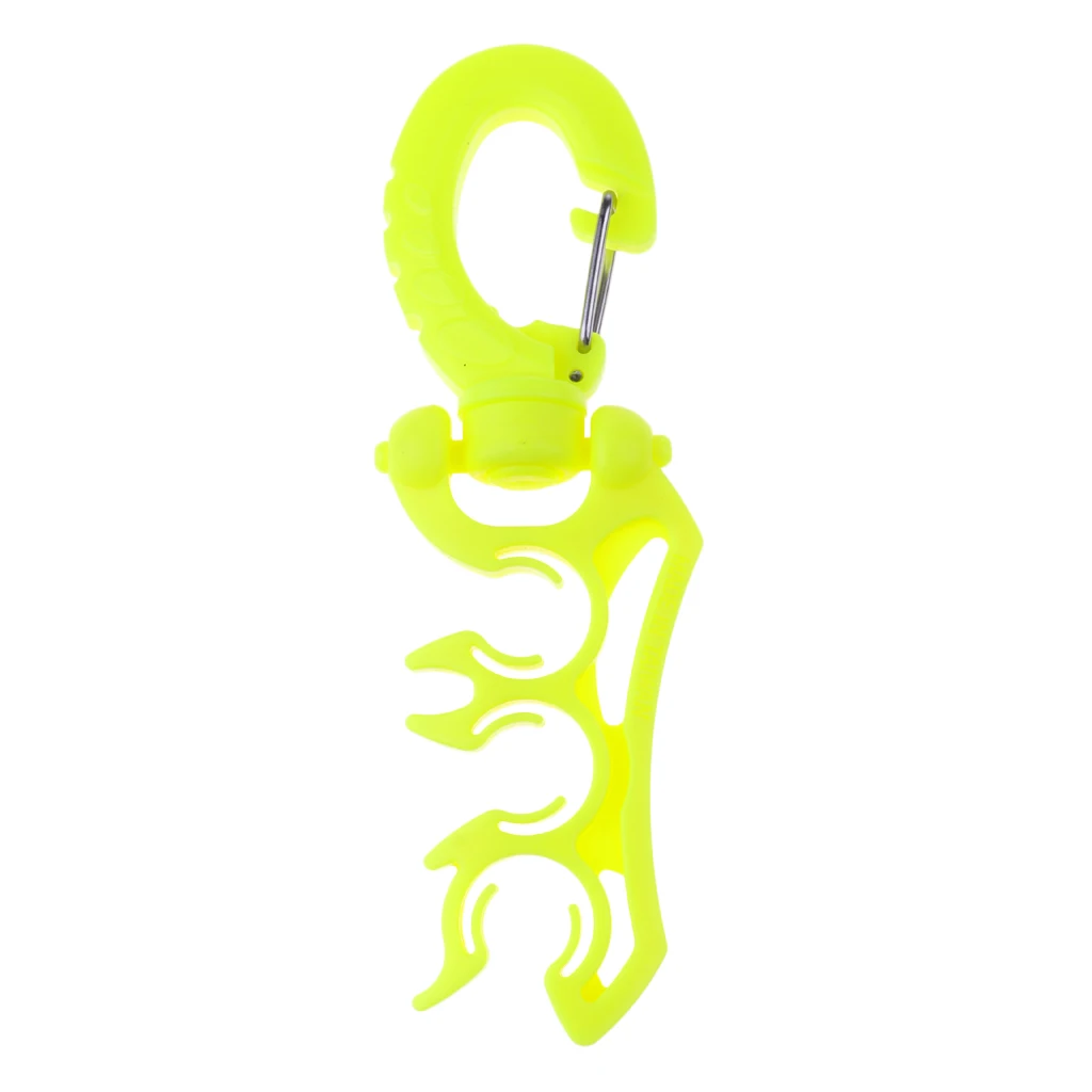 Perfeclan Scuba Diving Triple 3 Hose Regulator and Gauge Holder Clip Retainer Gear Equipment Dive Hose Holder