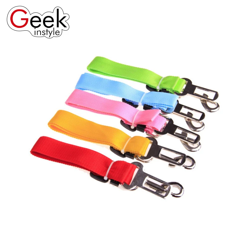 

Geekinstyle Vehicle Car Pet Dog Seat Belt Puppy Car Seatbelt Harness Lead Clip Pet Dog Supplies Safety Lever Auto Traction rope