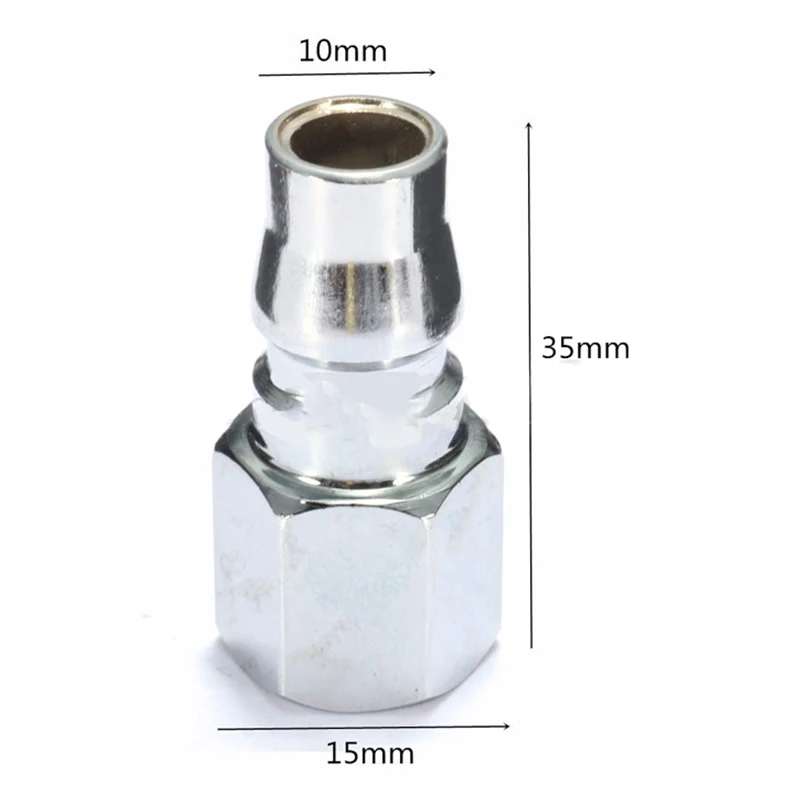 Новые 10 шт быстроразъемные фитинги 1/4 дюймов соединитель воздушного шланга фитинги Пневматические Быстроразъемные штепсельные вилки устойчивость к коррозии металл