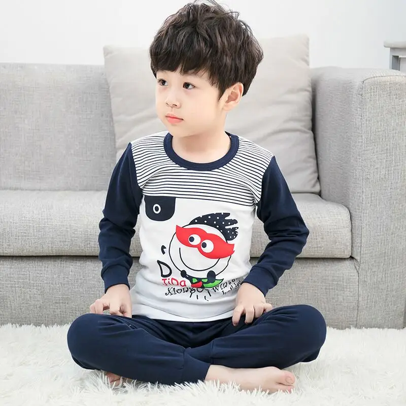 Cartoon Children's Pajamas for Boys Girls Tops+Pants Pyjamas Kids Sleepwear Girls Pajamas Children Clothing Suit Baby Pijamas - Цвет: color at picture