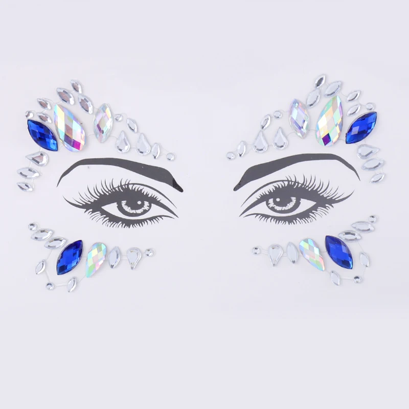 Temporary Tattoo Face Jewelry Rhinestone Eyebrow Heart Sticker Decoration Party Makeup Body Shiny Festival Flash Art Sticker Temporary Tattoo Face Jewelry Rhinestone Eyebrow Heart Sticker Decoration Party Makeup Body Shiny Festival Flash Art Sticker