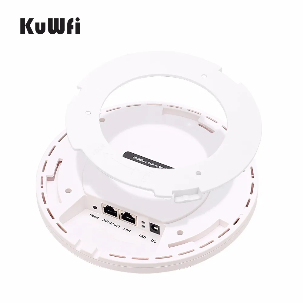 KuWfi 600 Мбит/с Беспроводная точка доступа потолочная маршрутизатор Wi Fi 48 в POE
