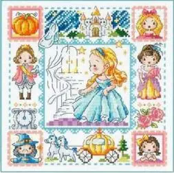 

Gold Collection Lovely Counted Cross Stitch Kit Cinderella Fairy Tale Fairytale Fairyland SO