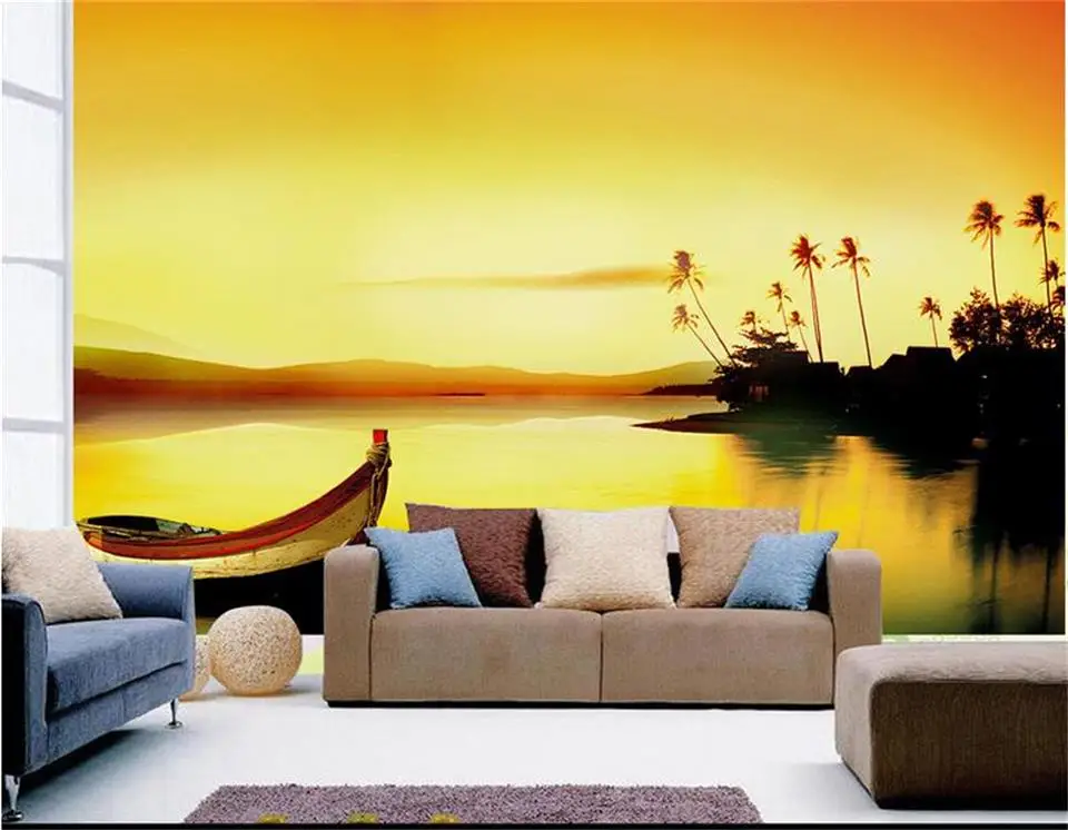 3d wallpaper custom photo non-woven mural beautiful sunset wall murals for room decoration painting | Обустройство дома