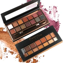 

ZD 14 Colors Nudes Shimmer Satin Matte Eyeshadow Palette Maquiagem Paleta De Sombra Baked Powder Eye Makeup Beauty F2123