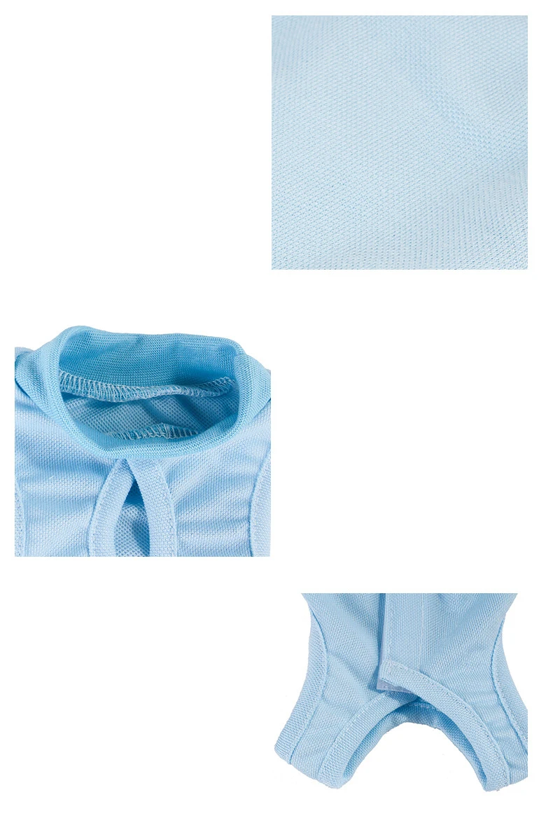 Summer Pet Clothes Thin Four-legged Cat Medical Vest Anti Biting Sterilization Surgery Recovery Clothes Pet Weaning Shirt Cotton (4)