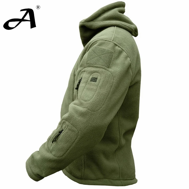  MEGE Brand Men military clothing tactical fleece jacket casual coat hoody army outwear winter jacke