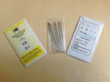 

Free shipping three edged needle for massage acupuncture needles acupuncture pin 10 pcs size 1.6mm and 2.6mm 65mm long