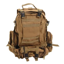 Nueva Venta 50L Gran Capacidad Al Aire Libre Táctico Militar Mochilas Mochila de Trekking Senderismo Bolsa de color de Barro