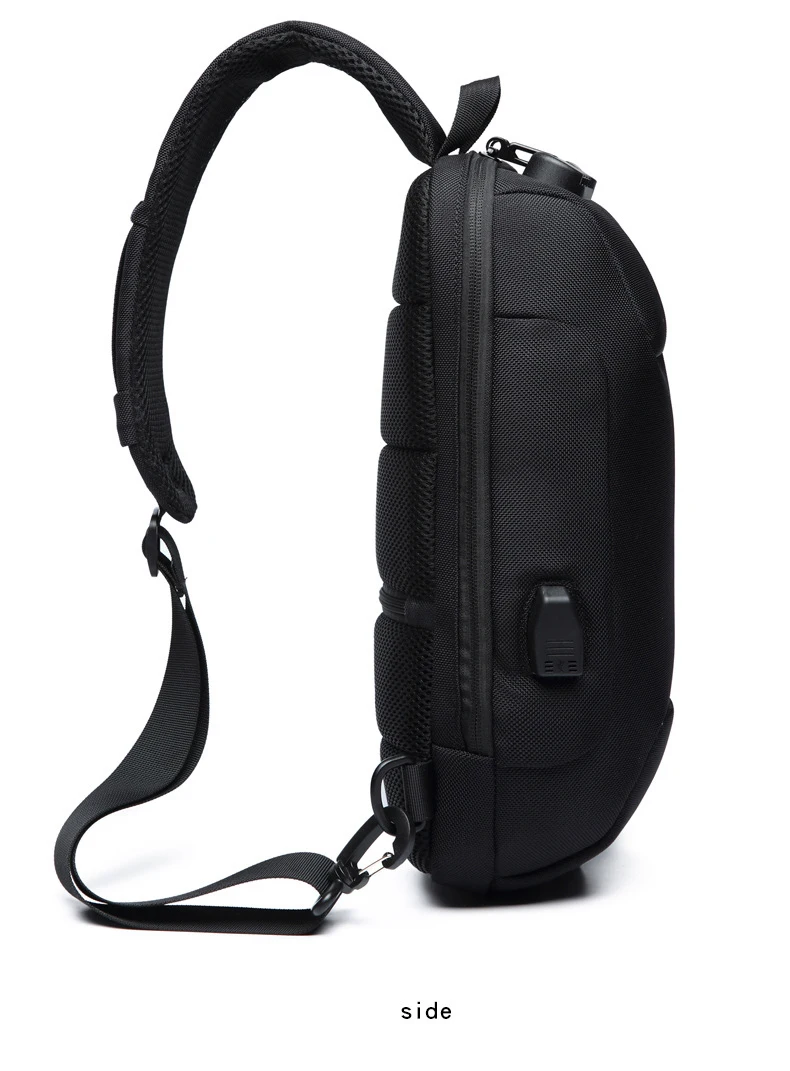 OZUKO многофункциональная сумка через плечо для мужчин, противоугонные сумки через плечо, мужские водонепроницаемые короткие нагрудные сумки, новинка